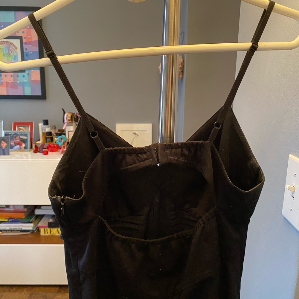 Agnes B black cotton bra-top slip dress - Picture 3 of 4